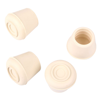 Embouts de pattes Certified en caoutchouc antidérapant, blanc, paq. 4