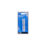 Guide coulissant pour porte pliante à 2 panneaux Hillman, ressort de tension, fermeture automatique, pour plastique robuste, blanc Front_Flat