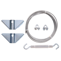 Hillman Anti-Sag Gate Kit, Mounting Hardware Included, Zinc-Plated, 7-1/2 x 7-1/2-in