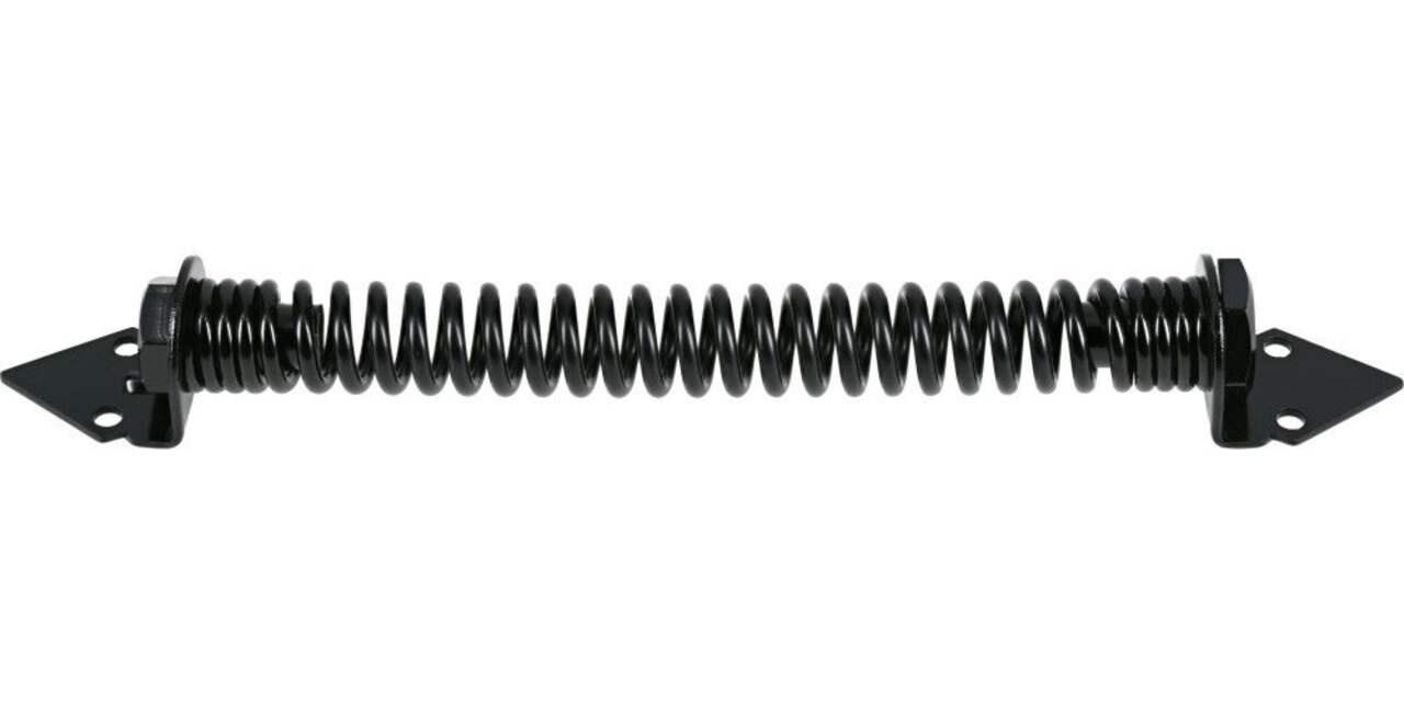 Hillman Self-Closing Gate Spring, Mounting Hardware Included, Black, 15.37  x 3.75-in