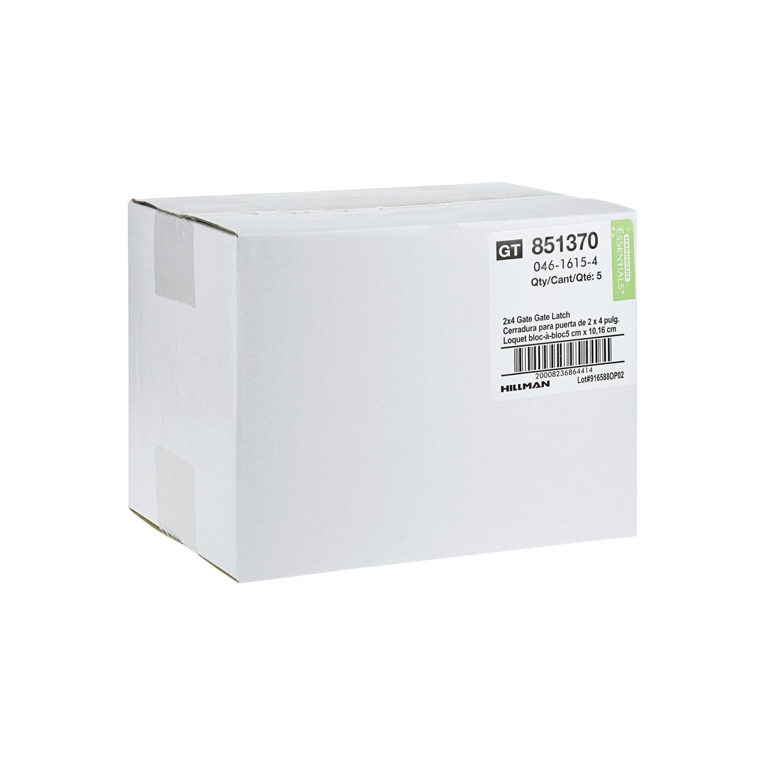 Hillman Automatic Gate Latch, For Out Swing Gates, Black, 2 x 4in