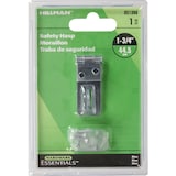 Hillman Fixed Staple Safety Hasp, For Secure Doors/Cabinets/Trunks, Zinc-Plated, 1-3/4-in Front_Flat