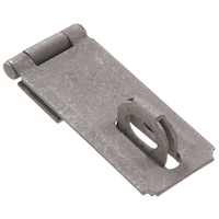 Hillman Fixed Staple Safety Hasp, Galvanized,  3-1/2-in Front_Three_Fourths_Angled_Right