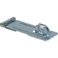 Hillman Fixed Staple Safety Hasps, Zinc-Plated, 4-1/2-in Front_Three_Fourths_Angled_Right