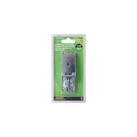 Hillman Fixed Staple Double Safety Hasp, Zinc-Plated, 4-1/2-in Front_Flat