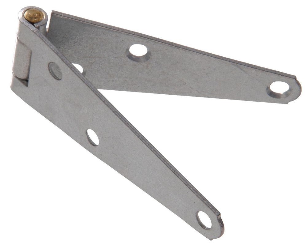Hillman 851687 HeavyDuty Fixed Pin Strap Hinge, Galvanized, 4in