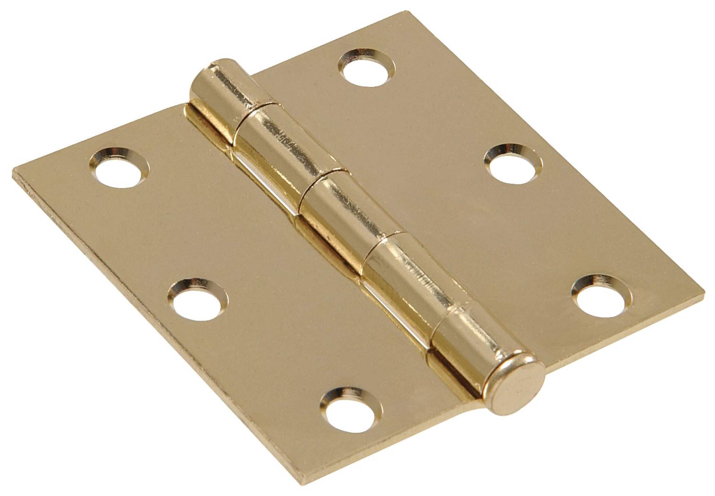 Hillman Residential Interior/Exterior Square Door Hinge, Brass-Plated, 3 x 3-in, 10-pk Overhead_Plunge