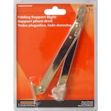 Hillman Right Fold, Mounting Hardware Included, Brass Plated Front_Flat