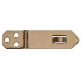 Moraillon décoratif massif Hillman à montage en surface, laiton brillant, 3/4 po Front_Flat