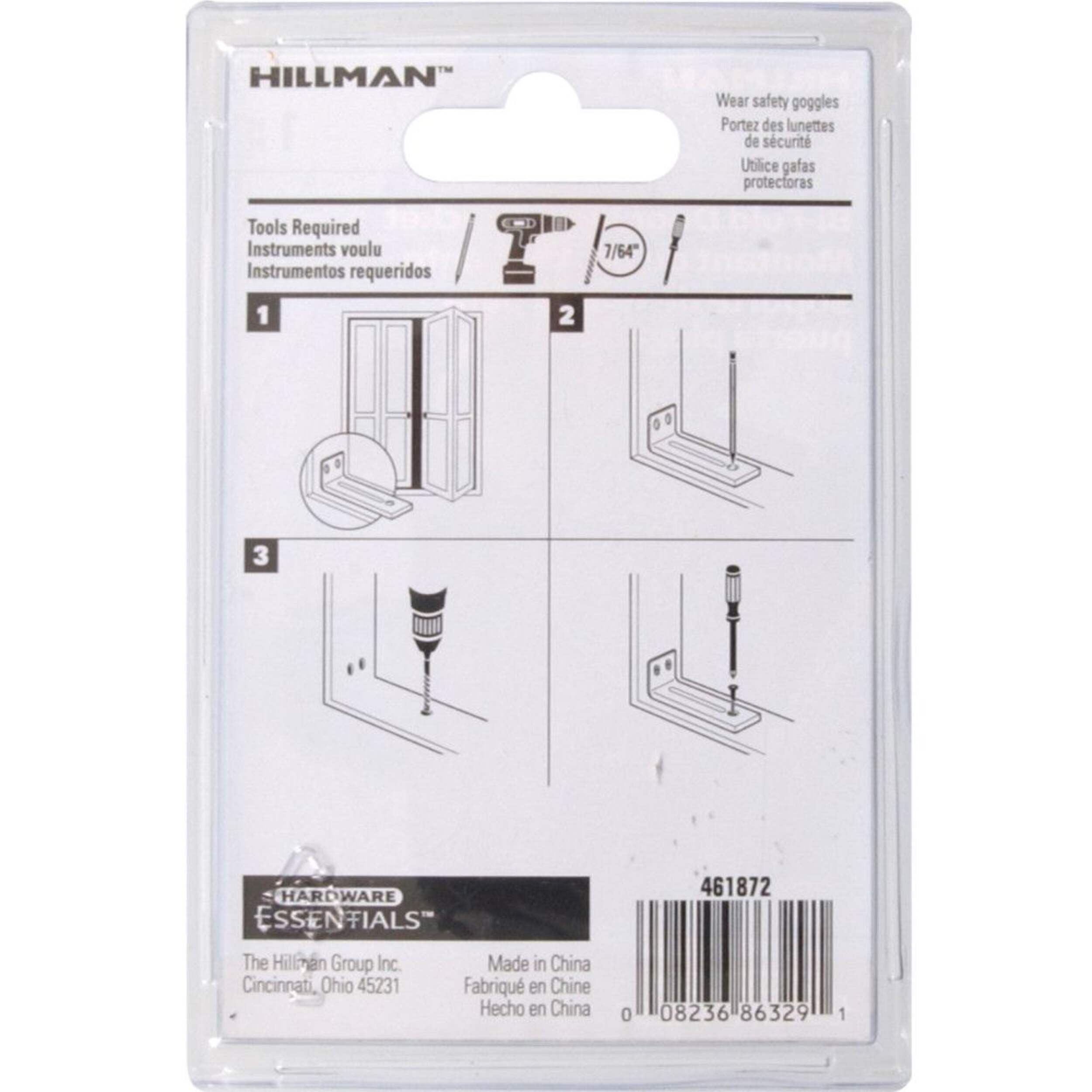 Hillman BiFold Door Jamb Bracket, ZincPlated, 1pc Canadian Tire