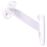 Handrail Bracket, White Front_Angled_Left