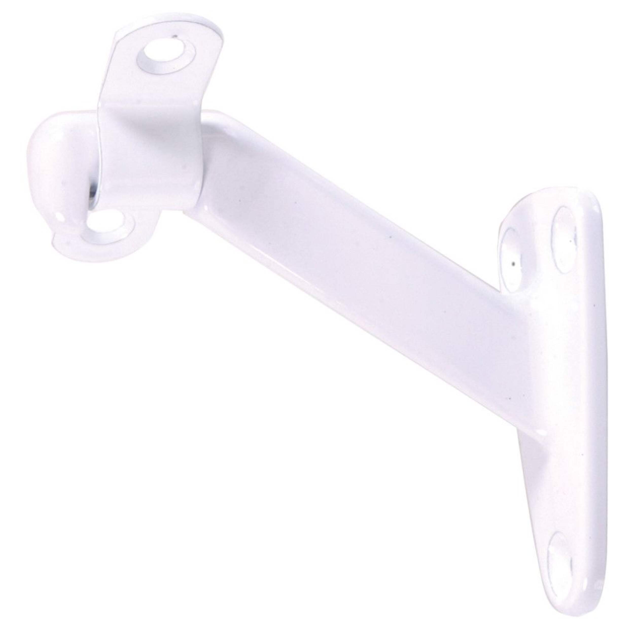 Support pour main courante, blanc Front_Angled_Left