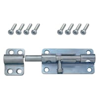 Heavy Duty Barrel Bolt, Zinc-Plated Front_Elevated
