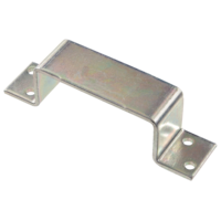Hillman Closed Gate Bar Holder, For Securing Door/Entryway, Rust Resistant, Zinc-Plated Steel Side_Left