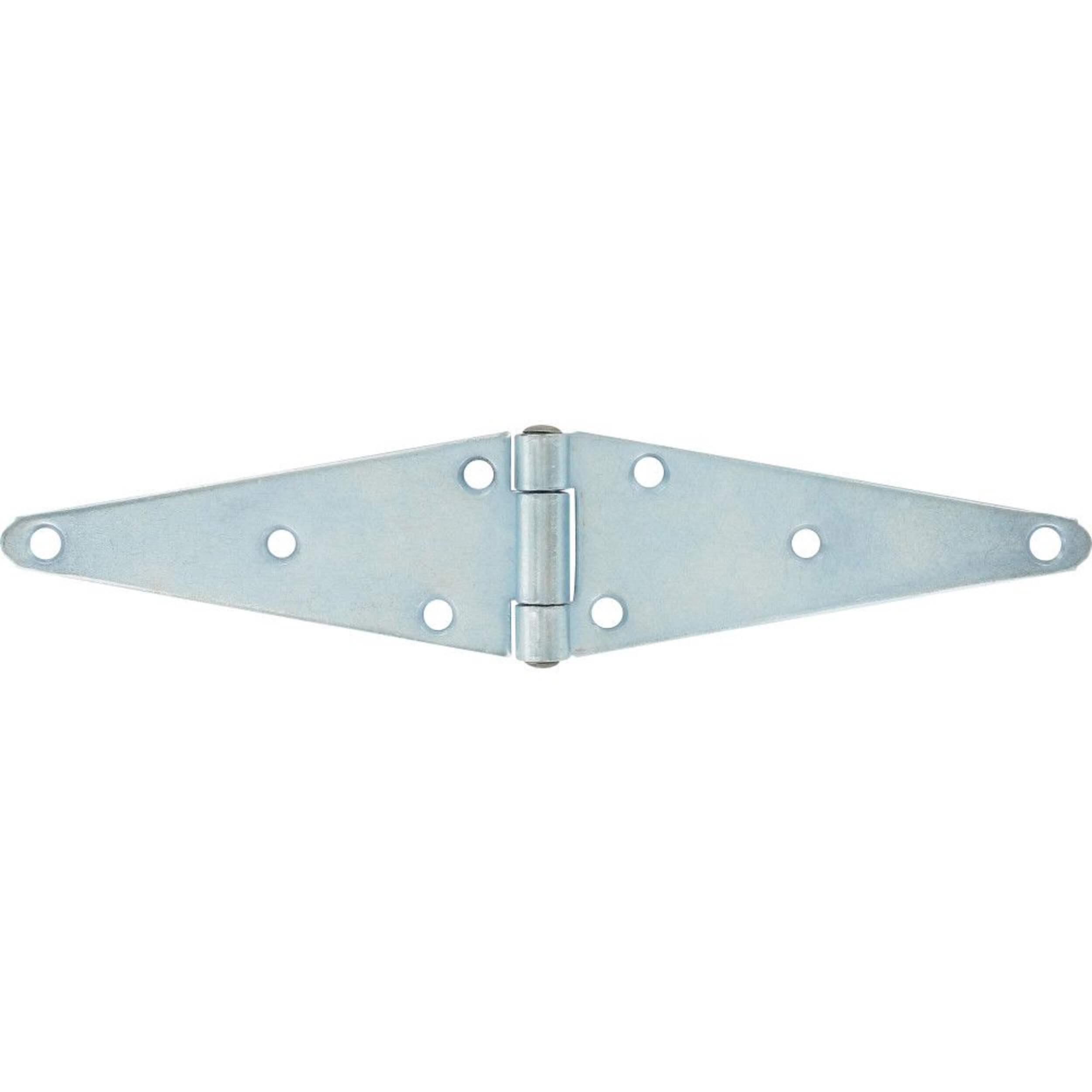 Charnière robuste à sangle Hillman, pour barrières extérieures, zinguée, 6 po Front_Flat