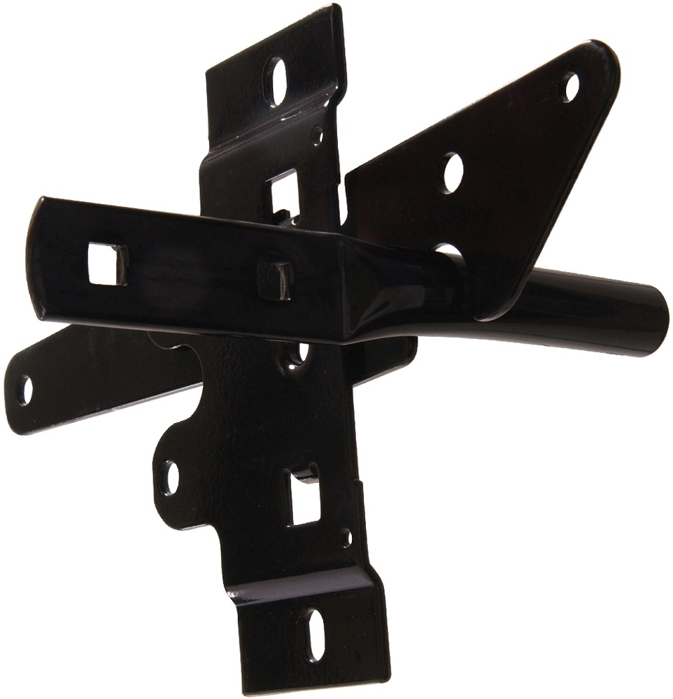 Hillman Gate Latch, For Heavy Duty/Post Mount, Hook Included, Black