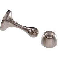 Butoir de porte magnétique intérieur Hillman 852667, nickel satiné