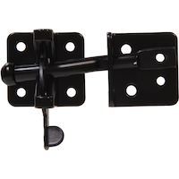 Hillman Self Adjust Gate Latch, For any Requirements, Black Front_Flat
