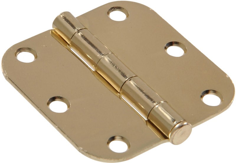 Hillman 852801 Residential 5/8in Round Interior Door Hinge, Brass