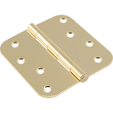 Hillman Residential Round Door Hinge, Brass Plated, 3-in, 5/8-in Front_Elevated