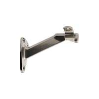 Hillman Plated Extended Neck Handrails, Pewter Front_Angled_Right