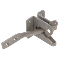 Hillman Automatic Gate Latch, For Out-Swinging Doors, Galvanized Front_Three_Fourths_Angled_Left