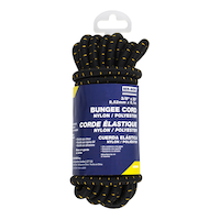 Sangle élastique tout usage Ben-Mor, noir/jaune, 3/8 po x 20 pi