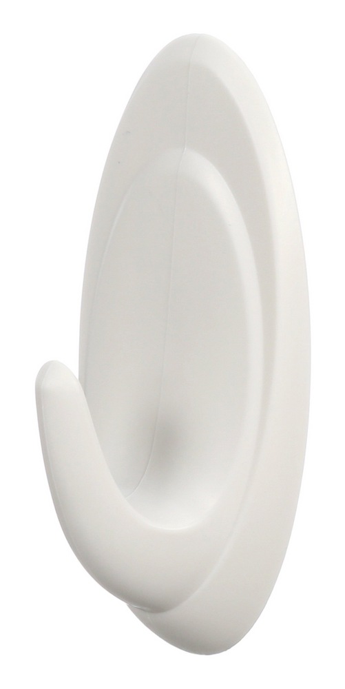 Command Decorative Quartz Terrace Hooks with Adhesive Strips, White, 3