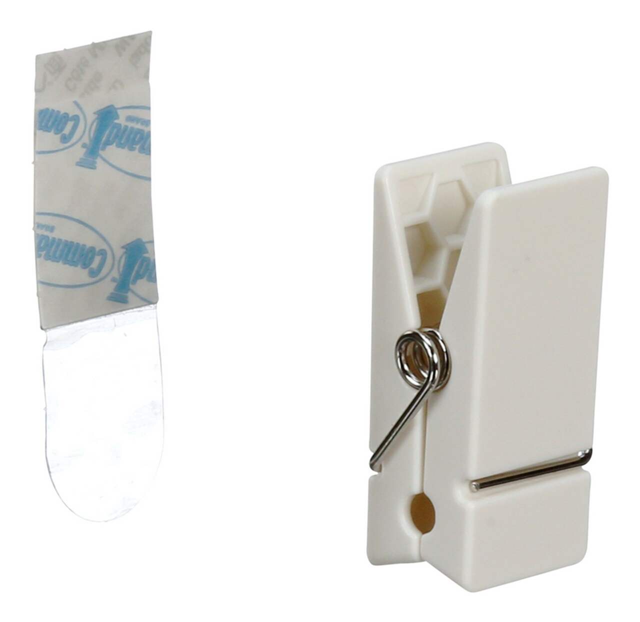 Command Small Quartz Spring Clips with Clear Adhesive Strips