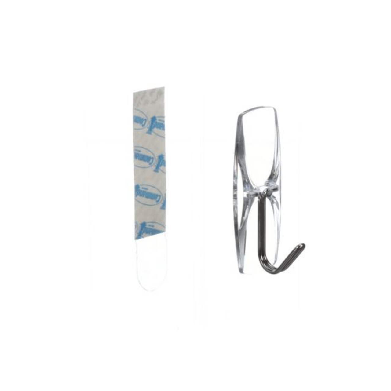 Command Small Clear Wire Hooks with Clear Strips, 3 ea (2 Pack