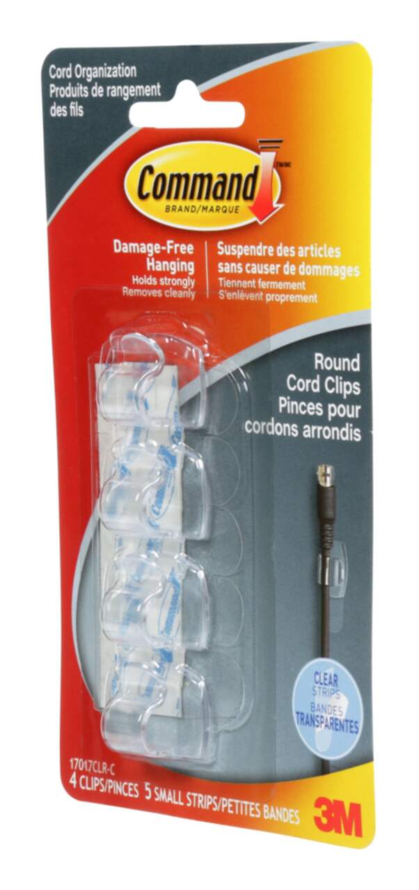Command Cord Clips, For Electronic Cord, Damage Free