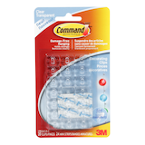 Command Clear Décor Clips and Strips, Damage Free Hanging Front_Flat
