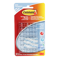 Command Clear Décor Clips and Strips, Damage Free Hanging Front_Flat