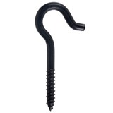 Hillman Screw Hook, 3/8 x 4-7/8-in, Black Front_Flat