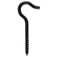 Hillman Screw Hook, 3-7/8-in, Black Front_Flat