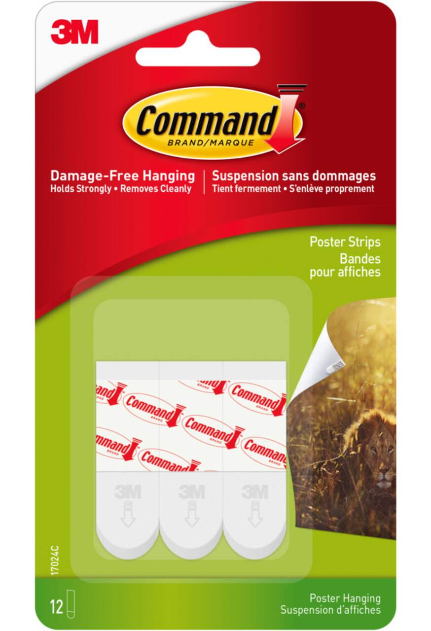 Command Removable Hook with Adhesive Strips, Damage Free Hanging
