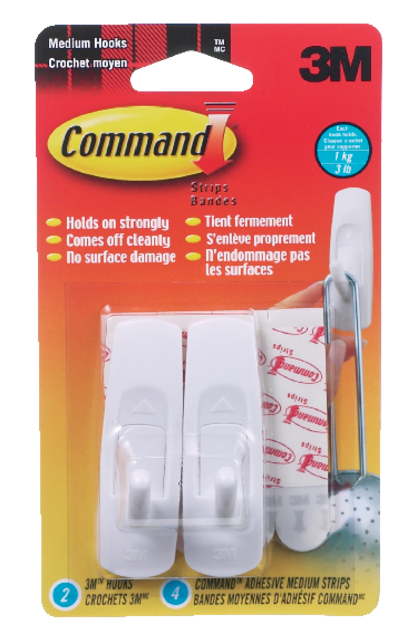 Command Graphite Large Hook, Outdoor, All Weather Foam Strips