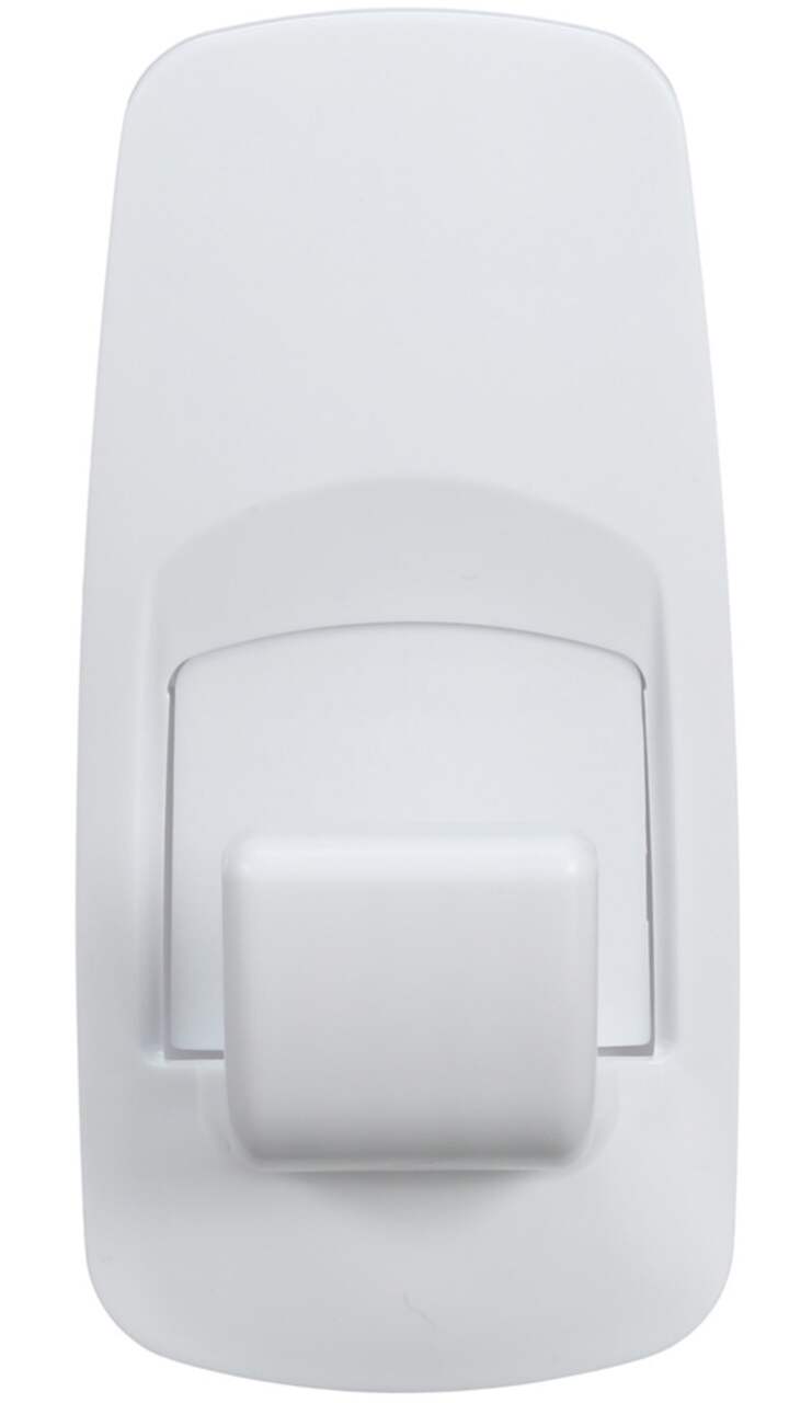 20x WHITE PLASTIC STICKY BACK HOOKS Adhesive Stick On Wall Door Kitchen  Bathroom