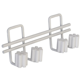 Nystrom Mop & Broom Clip, White Front_Angled_Right