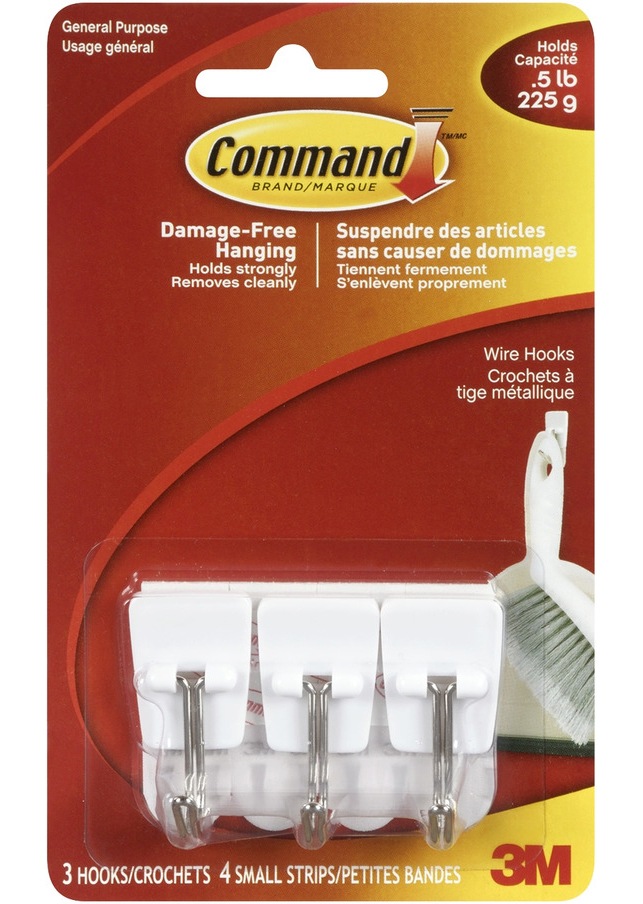 3M Adhesive Utensil Hooks, 3pk Canadian Tire