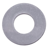 Rondelle de blocage plate zinguée métrique Hillman, convient aux vis de 8 mm Front_Flat