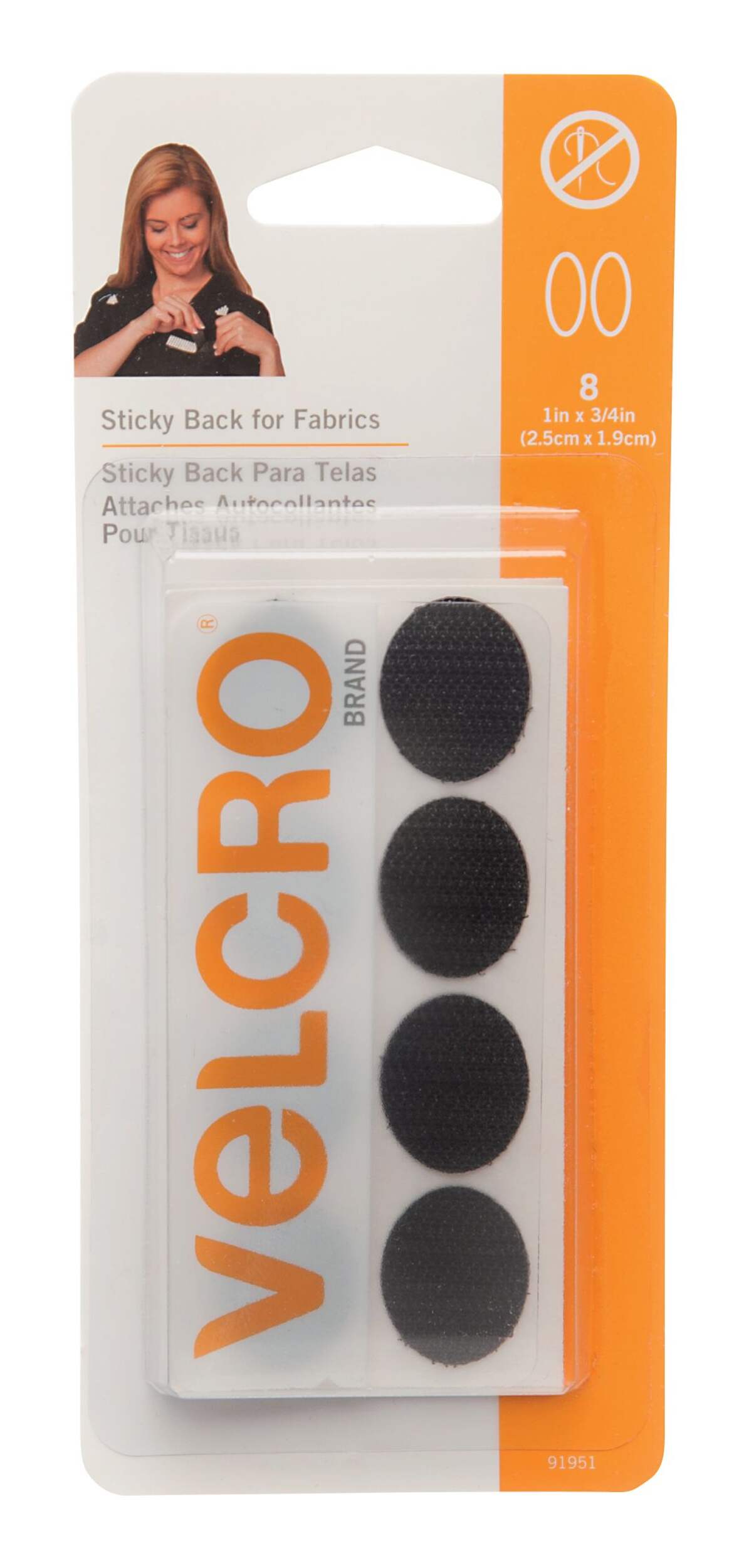 Velcro Sticky Back for Fabrics Ovals Canadian Tire