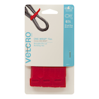 Velcro ONE-WRAP Adjustable Reusable Velcro Hook and Loop Ties, Black, 8 x  1/4-in, 25-pk