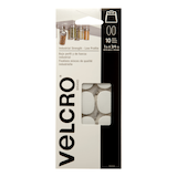 Velcro Industrial Strength Low Profile Heavy Duty Spots, 1 x 3/4-in, Assorted Colours, 10-pk Front_Flat