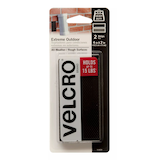 Velcro Industrial Strength Extreme Strips, Black, 4-in x 2-in Front_Flat