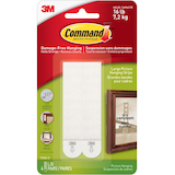 Command Large Adhesive Picture Hanging Strips, White, 16-lbs, 4 Strips per Pack Front_Flat