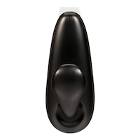 Command Large Decorative Metallic Hook with Adhesive Strips, Oil Rubbed Bronze, 5-lbs, 1 Strip per Pack Front_Flat