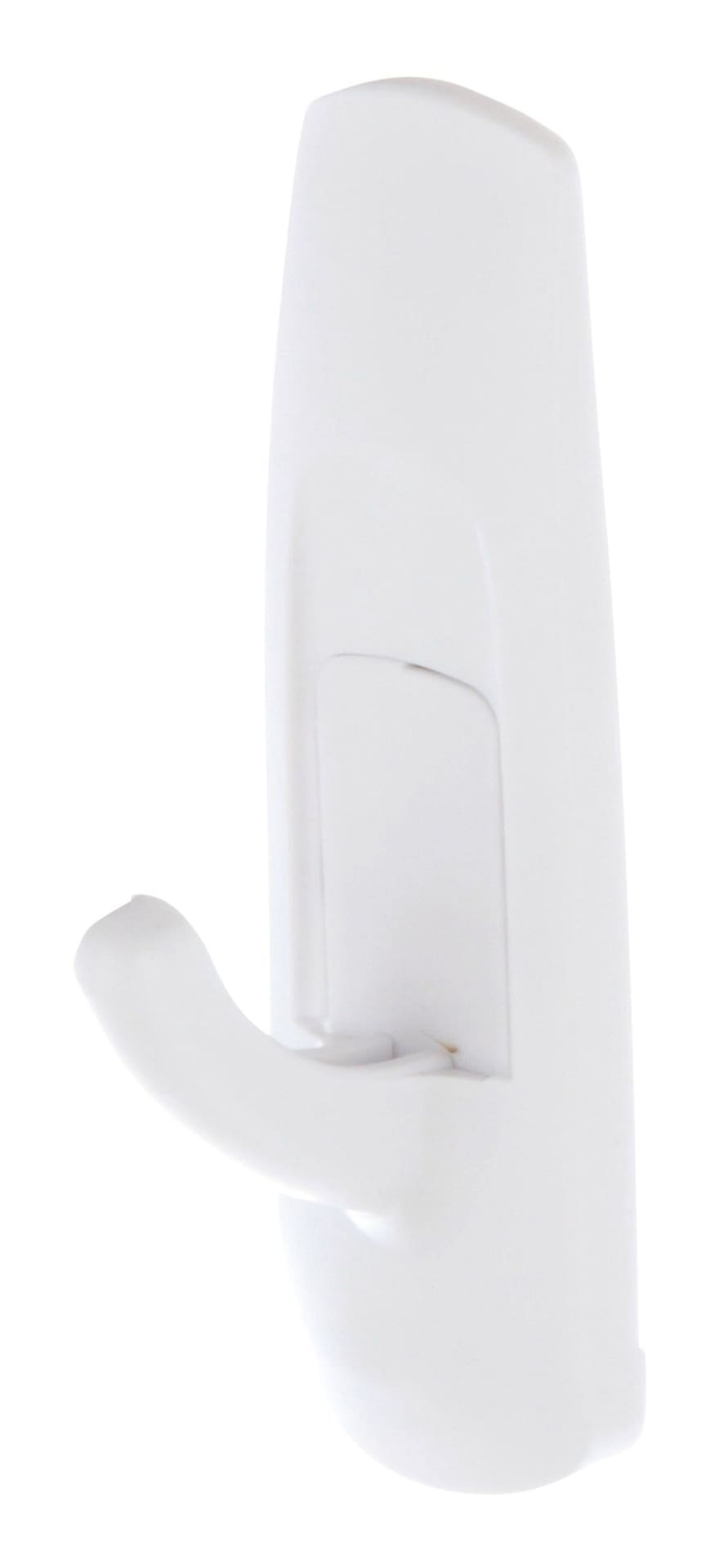 Command Medium Hooks Mega Pack with Adhesive Strips, White, 3-lbs, 20 Hooks/Pack Front_Angled_Left