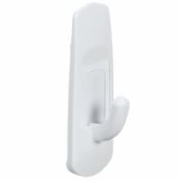 Command Small Utility Hooks Value Pack with Adhesive Strips, White, 1-lb, 6 Strips per Pack Front_Angled_Right