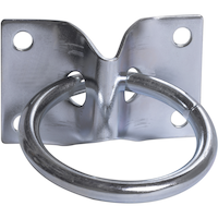 Hillman Zinc-Plated Plate Hitching Ring, Corrosion Resistant, Front_Flat